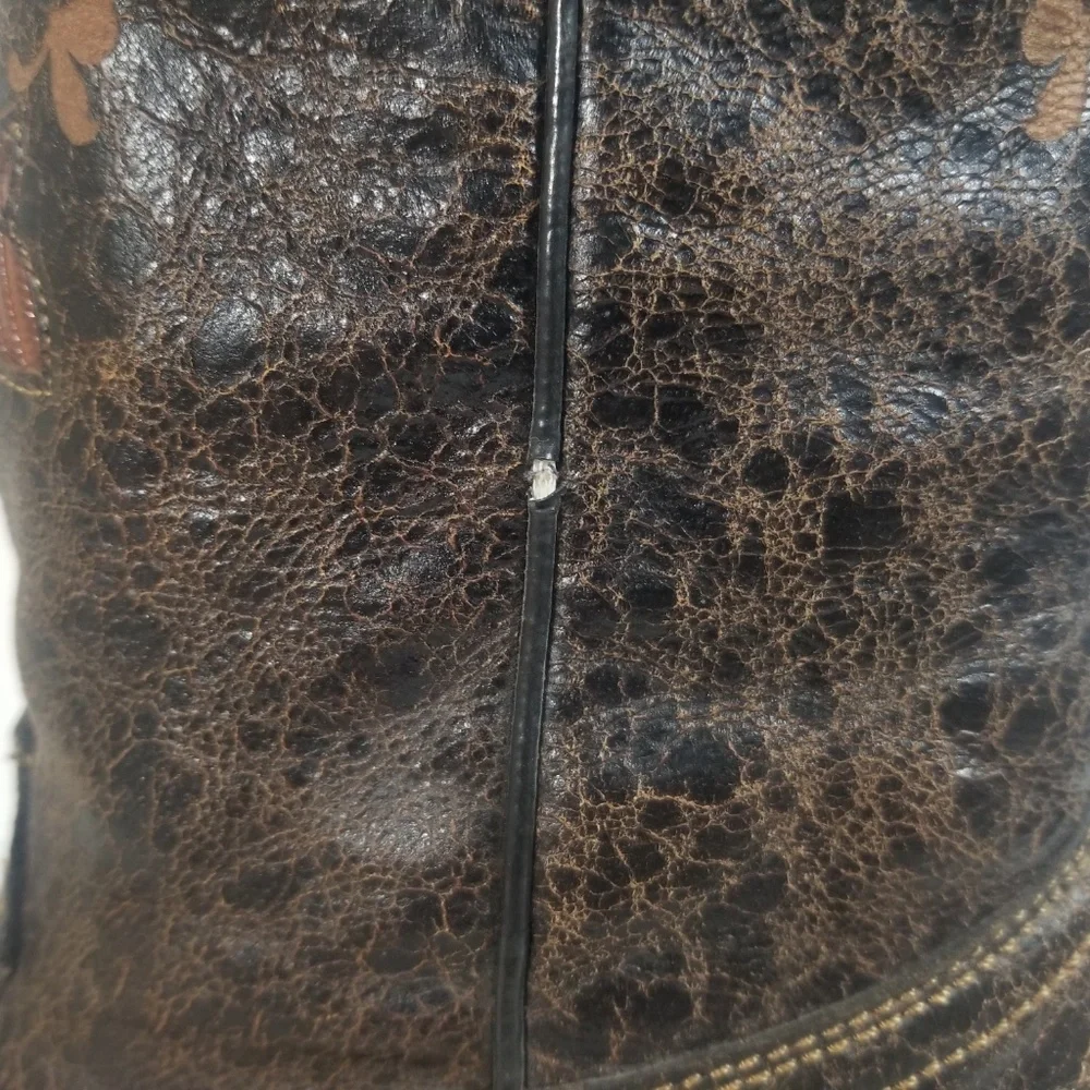 Corral Women Embroidered Brown Western Boots 7.5 M